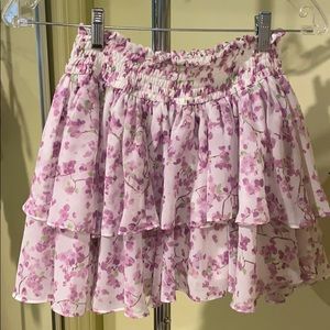 Floral purple skirt